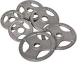 HOMCOM Set 6 Discuri Greutati pentru Haltere Greutate Totala 35kg, din Otel Emailat, Diametru central Փ5.4cm, Argintiu | Aosom Romania (A91-137)