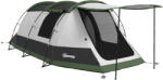 Outsunny Cort de camping familial 3-4 pers. - cort tunel cu foișor impermeabil 3000 mm ușor de ventilat | Aosom Romania (A20-417V00GN) Cort