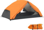 Outsunny Cort de Camping pentru 2 Persoane cu 2 Uși, 2 Ferestre și Geantă de Transport, 280x225x110 cm, Portocaliu | Aosom Romania (A20-480V00OG) Cort