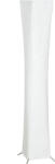 HomCom Lampă de Podea Modernă cu Întrerupător de Picior, din Oțel și Plastic, 25x25x129 cm, Alb și Argintiu | Aosom Romania (B31-614V90WT)