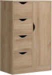HOMCOM Dulap Mic Baie Dulap Baie Modern Practic 2 Niveluri | Aosom Romania (838-129) Comoda