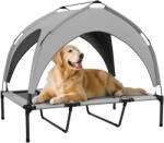 PawHut Pat pentru animale de companie pe picioare înalt confort velum anti-UV din oxford, geantă de transport inclusă 106 x 76 x 94 cm gri | Aosom Romania (D04-272V03LG)