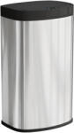 HomCom Coș bucătărie automat 55L din oțel inoxidabil, coș cu capac cu închidere lină, 38x28, 5x69cm, argintiu | Aosom Romania (851-055V00SR) Cos de gunoi