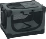 PawHut Cutie pliabilă pentru câini, cutie de transport cu pernă, husă detașabilă lavabilă din țesătură Oxford pentru câini până la 22kg Verde armată | Aosom Romania (D00-222V00YG)