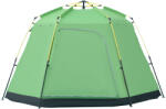 Outsunny Cort de Camping pentru 6 Persoane Cort de Familie Cort de Cupolă Piele ecologică 2000mm instalare ușoară pentru tabere trekking festival oțel fibre de sticlă verde 320 x 320 x 180 cm | Aosom Romania ( Cort