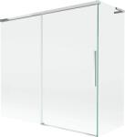 Mexen Rox, L tolóajtós, kétszárnyú kádparaván 170 + 70 x 150 cm, 8 mm-es átlátszó üveg, króm profil, 8C9L-170-070-01-00 (8C9L-170-070-01-00)