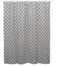 BISK Erga Peva, akasztós zuhanyfüggöny (12 db) 200x180 cm, szürke Kira mintás, ERG-08090 (ERG-08090)