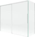 Mexen Rox, kétszárnyú tolóajtós kádparaván 180 + 80 x 150 cm, 8 mm-es átlátszó üveg, fehér profil, 8C9-180-080-20-00 (8C9-180-080-20-00)