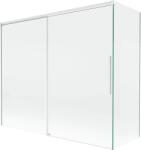 Mexen Rox, kétszárnyú tolóajtós kádparaván 180 + 90 x 150 cm, 8 mm-es átlátszó üveg, fehér profil, 8C9-180-090-20-00 (8C9-180-090-20-00)
