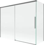 Mexen Rox, kétszárnyú tolóajtós kádparaván 190 + 80 x 150 cm, 8 mm-es átlátszó üveg, grafit profil, 8C9-190-080-95-00 (8C9-190-080-95-00)