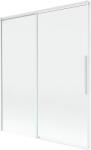 Mexen Rox, kétszárnyú tolóajtós kádparaván 140 x 150 cm, 8 mm-es átlátszó üveg, fehér profil, 8C9-140-001-20-00 (8C9-140-001-20-00)