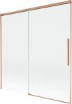 Mexen Rox, kétszárnyú tolóajtós kádparaván 160 x 150 cm, 8 mm-es átlátszó üveg, matt réz profil, 8C9-160-001-65-00 (8C9-160-001-65-00)