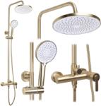 Rea Ontario, fali zuhanyszett esőztető zuhannyal, matt arany, REA-P9494 (REA-P9494)