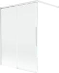Mexen Rox, kétszárnyú tolóajtós kádparaván 120 x 150 cm, 8 mm-es átlátszó üveg, fehér profil, 8C9-120-003-20-00 (8C9-120-003-20-00)