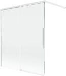 Mexen Rox, kétszárnyú tolóajtós kádparaván 140 x 150 cm, 8 mm-es átlátszó üveg, fehér profil, 8C9-140-003-20-00 (8C9-140-003-20-00)