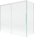 Mexen Rox, kétszárnyú tolóajtós kádparaván 170 + 75 x 150 cm, 8 mm-es átlátszó üveg, fehér profil, 8C9-170-075-20-00 (8C9-170-075-20-00)