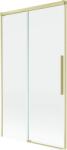 Mexen Rox, kétszárnyú tolóajtós kádparaván 100 x 150 cm, 8 mm-es átlátszó üveg, matt arany profil, 8C9-100-001-55-00 (8C9-100-001-55-00)