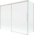 Mexen Rox, kétszárnyú tolóajtós kádparaván 190 + 80 x 150 cm, 8 mm-es átlátszó üveg, acélprofil, 8C9-190-080-97-00 (8C9-190-080-97-00)