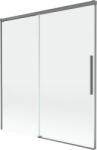 Mexen Rox, kétszárnyú tolóajtós kádparaván 150 x 150 cm, 8 mm-es átlátszó üveg, grafit profil, 8C9-150-001-95-00 (8C9-150-001-95-00)
