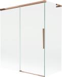 Mexen Rox, L tolóajtós, kétszárnyú kádparaván 140 + 70 x 150 cm, 8 mm-es átlátszó üveg, rozéarany profil, 8C9L-140-070-60-00 (8C9L-140-070-60-00)