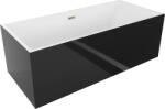 Mexen Vigo, szabadon álló kád 178, 5 x 80 cm, fehér-fekete, arany fényes túlfolyó, 51251788075-50 (51251788075-50)