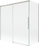 Mexen Rox, kétszárnyú tolóajtós kádparaván 150 + 70 x 150 cm, 8 mm-es átlátszó üveg, acélprofil, 8C9-150-070-97-00 (8C9-150-070-97-00)
