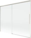 Mexen Rox, kétszárnyú tolóajtós kádparaván 190 x 150 cm, 8 mm-es átlátszó üveg, acélprofil, 8C9-190-001-97-00 (8C9-190-001-97-00)