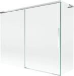 Mexen Rox, L tolóajtós, kétszárnyú kádparaván 190 + 80 x 150 cm, 8 mm-es átlátszó üveg, króm profil, 8C9L-190-080-01-00 (8C9L-190-080-01-00)