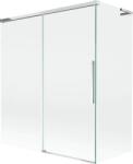 Mexen Rox, L tolóajtós, kétszárnyú kádparaván 140 + 70 x 150 cm, 8 mm-es átlátszó üveg, króm profil, 8C9L-140-070-01-00 (8C9L-140-070-01-00)