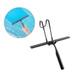 Erga Delta, szilikon gumibetét zuhanyhoz tartóval, fekete matt, ERG-YKA-RY. DELTA (ERG-YKA-RY.DELTA) Ablaktisztító