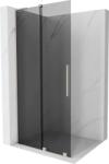 Mexen Velar L, eltolható zuhany paraván Walk-in 120 x 200 cm, 8mm szürke üveg, csiszolt acél, 871-120-003-43-97 (871-120-003-43-97)