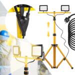 Toolight Rea, Halogén LED építőipari lámpák állványon 2x20W RSL001-20N, KPL-10200 (KPL-10200)