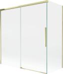 Mexen Rox, kétszárnyú tolóajtós kádparaván 150 + 70 x 150 cm, 8 mm-es átlátszó üveg, arany fényes profil, 8C9-150-070-50-00 (8C9-150-070-50-00)