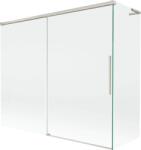 Mexen Rox, L tolóajtós, kétszárnyú kádparaván 180 + 90 x 150 cm, 8 mm-es átlátszó üveg, acélprofil, 8C9L-180-090-97-00 (8C9L-180-090-97-00)