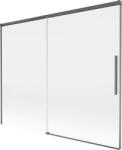 Mexen Rox, kétszárnyú tolóajtós kádparaván 190 x 150 cm, 8 mm-es átlátszó üveg, szálcsiszolt grafit profil, 8C9-190-001-66-00 (8C9-190-001-66-00)