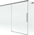Mexen Rox, L kétszárnyú tolóajtós kádparaván 190 + 80 x 150 cm, 8 mm-es átlátszó üveg, grafit profil, 8C9L-190-080-95-00 (8C9L-190-080-95-00)