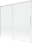 Mexen Rox, kétszárnyú tolóajtós kádparaván 170 x 150 cm, 8 mm-es átlátszó üveg, fehér profil, 8C9-170-001-20-00 (8C9-170-001-20-00)