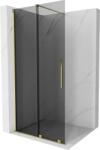 Mexen Velar, zuhany paraván tolóajtóval Walk-in 120 x 200 cm, 8mm szürke üveg, arany fényes, 871-120-000-43-50 (871-120-000-43-50)