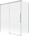 Mexen Rox, kétszárnyú tolóajtós kádparaván 140 + 70 x 150 cm, 8 mm-es átlátszó üveg, acélprofil, 8C9-140-070-97-00 (8C9-140-070-97-00)