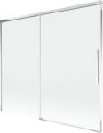 Mexen Rox, kétszárnyú tolóajtós kádparaván 180 x 150 cm, 8 mm-es átlátszó üveg, króm profil, 8C9-180-001-01-00 (8C9-180-001-01-00)