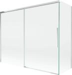 Mexen Rox, kétszárnyú tolóajtós kádparaván 190 + 90 x 150 cm, 8 mm-es átlátszó üveg, króm profil, 8C9-190-090-01-00 (8C9-190-090-01-00)