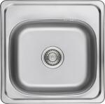 Kuchinox Standard, 1 rekeszes rozsdamentes mosogató 475x475x180 mm, sima felület, acél, LAV-SKS_010T (LAV-SKS_010T)