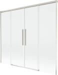 Mexen Rox, kétszárnyú tolóajtós kádparaván 180 x 150 cm, 8 mm-es átlátszó üveg, acélprofil, 8C9-180-002-97-00 (8C9-180-002-97-00)