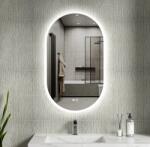 Erga Demi, ovális LED tükör 60x100cm, 3 színű fény, első világítás, páramentes fűtőbetét, ERG-V01-Demi-6010-CL (ERG-V01-DEMI-6010-CL)
