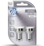 m-tech BA15s R5W 12V 19LED, fehér, 2 db (LB107W)
