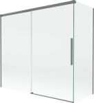Mexen Rox, kétszárnyú tolóajtós kádparaván 170 + 70 x 150 cm, 8 mm-es átlátszó üveg, grafit profil, 8C9-170-070-95-00 (8C9-170-070-95-00)