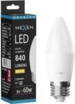 Mexen Nova, LED izzó E27, C37, 5W, Meleg - 3000K, 525 lm - L102-E27-0530-01 (L102-E27-0830-01)