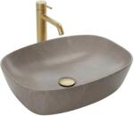 BASARO Gaja, pultra szerelhető mosdó 510×395×140 mm, matt kőutánzat, BAS-U1002 (BAS-U1002)