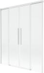 Mexen Rox, kétszárnyú tolóajtós kádparaván 150 x 150 cm, 8 mm-es átlátszó üveg, fehér profil, 8C9-150-002-20-00 (8C9-150-002-20-00)