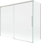 Mexen Rox, kétszárnyú tolóajtós kádparaván 180 + 80 x 150 cm, 8 mm-es átlátszó üveg, acélprofil, 8C9-180-080-97-00 (8C9-180-080-97-00)